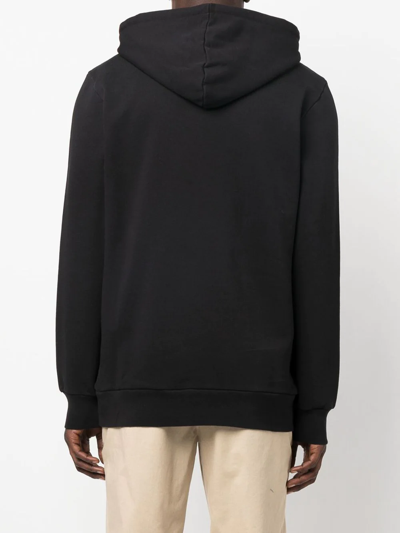 Shop Ps By Paul Smith Graphic-print Pullover Hoodie In Black