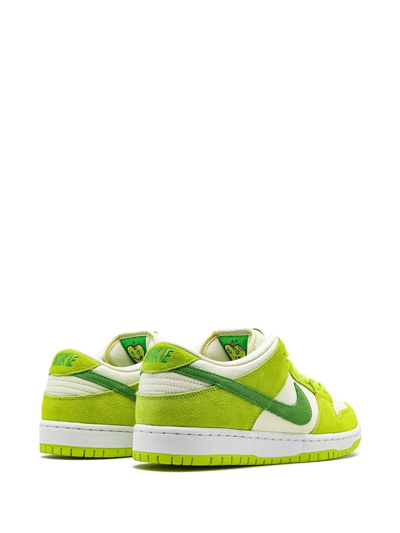 Shop Nike Sb Dunk Low Pro "green Apple" Sneakers