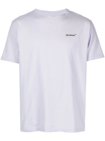 Off-white Arrows-print T-shirt In Purple