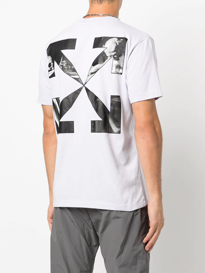 Off-white Arrows-print T-shirt In Purple