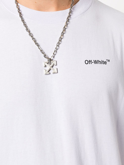Off-white Arrows-print T-shirt In Purple