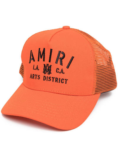 Amiri Paint Drip Trucker Hat - Blue Hats, Accessories - AMIRI34220