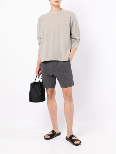 Shop James Perse Performance Golf Shorts In Grey