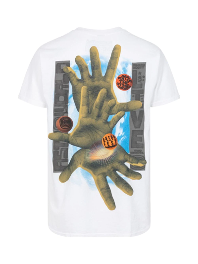 Travis Scott Three Hands T-shirt In White