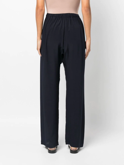 Shop Vivienne Westwood Wide-leg High-waisted Trousers In Blue