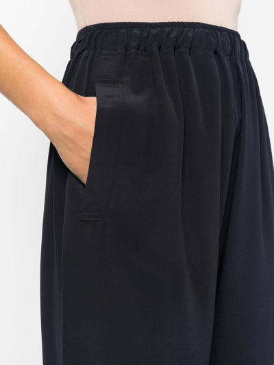 Shop Vivienne Westwood Wide-leg High-waisted Trousers In Blue