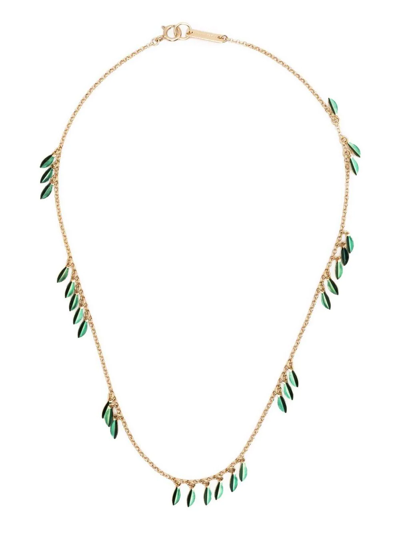 Shop Isabel Marant Leaf-charm Necklace In Gold