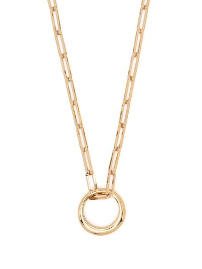 Shop Isabel Marant Ring-charm Necklace In Gold