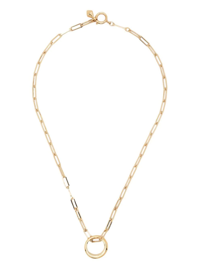 Shop Isabel Marant Ring-charm Necklace In Gold