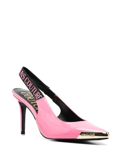 Versace Jeans Couture Pink Scarlett Slingback Heels | ModeSens
