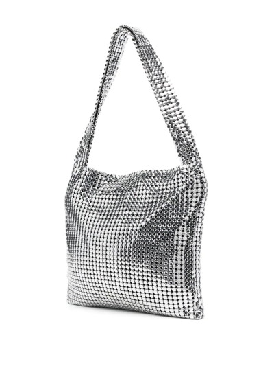 Shop Paco Rabanne Chainmail Tote Bag In Silver