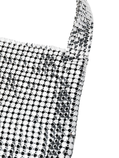 Shop Paco Rabanne Chainmail Tote Bag In Silver