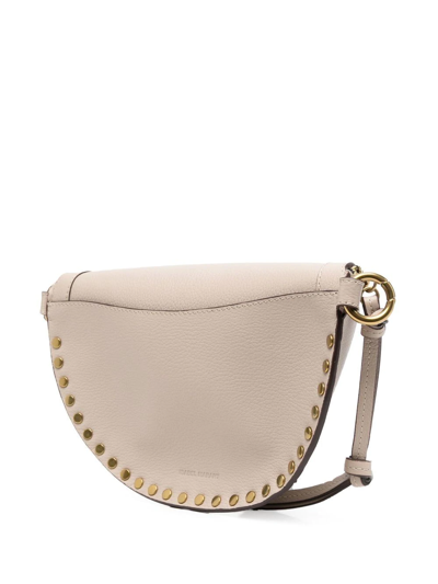 Isabel Marant Women Skano Leather Beltbag In Neutrals