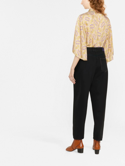Shop Forte Forte Embroidered Shift Blouse In Neutrals