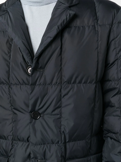 Shop Aspesi Long-sleeve Padded Jacket In Blue