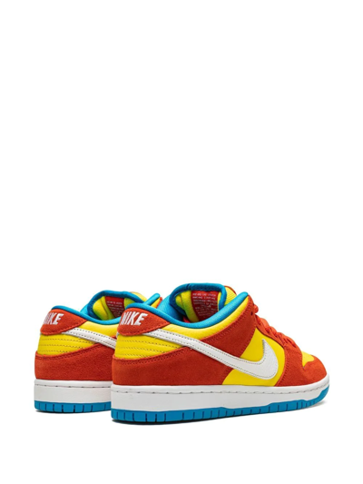 Shop Nike Sb Dunk Low "bart Simpson" Sneakers In Red