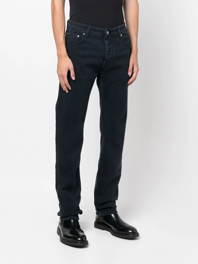 Jacob Cohen Bard Trousers In Blue