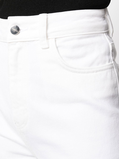 Shop Gauge81 Organic-cotton Wide-leg Jeans In White