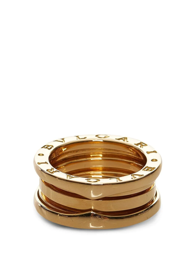 Pre-owned Bvlgari 18kt Yellow Gold B.zero1 Band Ring