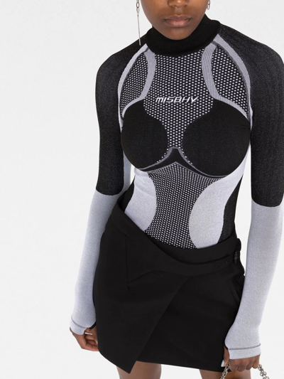 Misbhv X Browns Base Layer Ski Top In Black