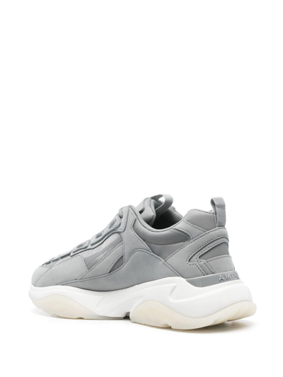 Shop Amiri Bone Runner Low-top Sneakers In Grey