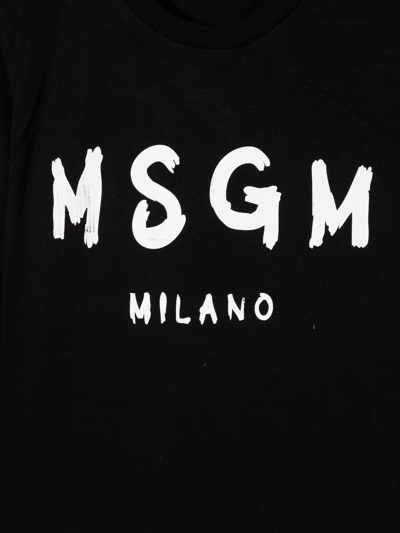 MSGM LOGO-PRINT COTTON T-SHIRT 