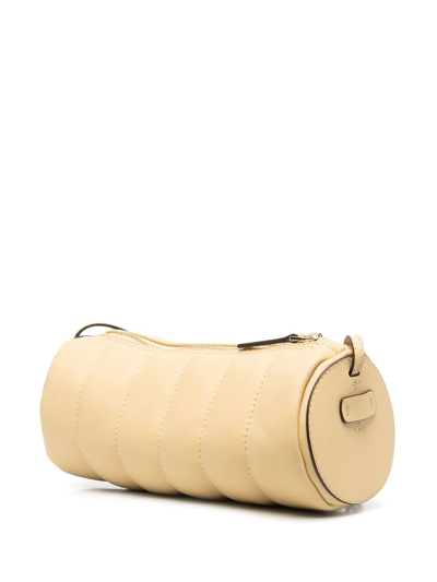 Manu Atelier Padded Cylinder Shoulder Bag In Neutrals