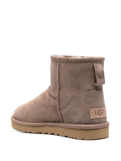 Ugg Beige Classic Mini Ii Ankle Boots In Neutrals