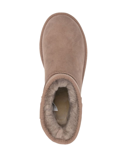 Ugg Beige Classic Mini Ii Ankle Boots In Neutrals