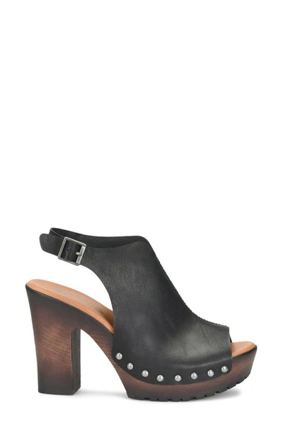 Shop Korks By Kork-ease Korks Arden Open Toe Heeled Sandal In Black