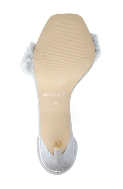 Shop Charles David Esquire Feather Sandal In Silver