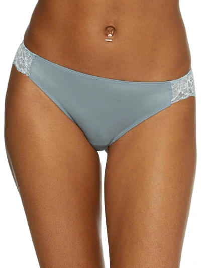 Shop Maidenform Comfort Devotion Lace Tanga In Sunday Morning Blue