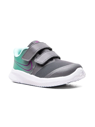 Nike Star Runner 2 Touch-strap Sneakers In Grey