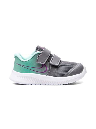 Nike Star Runner 2 Touch-strap Sneakers In Grey