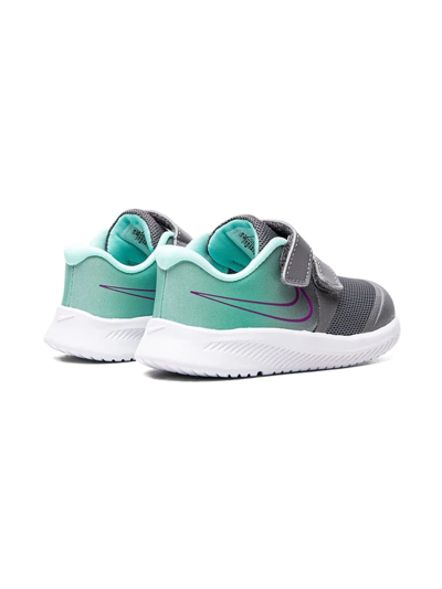 Nike Star Runner 2 Touch-strap Sneakers In Grey