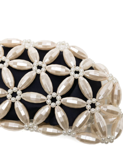 0711 Pearl Clutch Bag In Yellow
