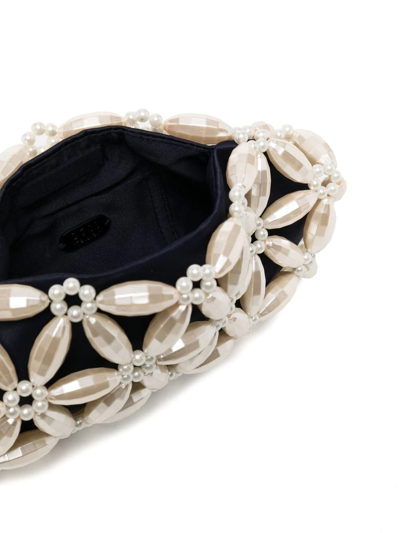 0711 Pearl Clutch Bag In Yellow