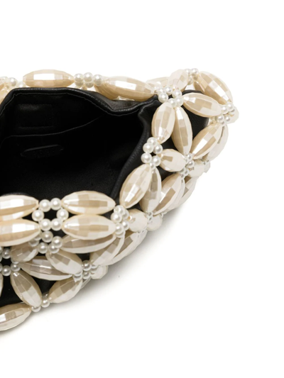 0711 Pearl Clutch Bag In Yellow