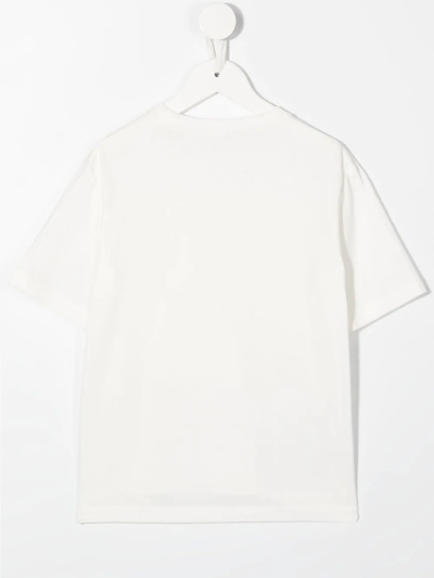 Shop Marni Ruched Short-sleeved Top In White