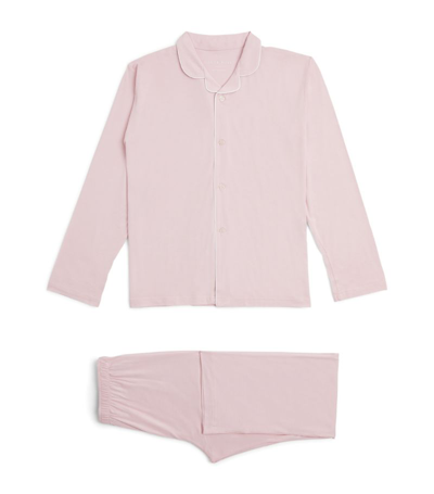 Shop Derek Rose Classic Lara Pyjama Set (3-16 Years) In Pink