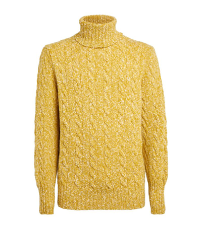 Shop Erdem Lambswool Nikos Sweater In Yellow