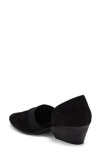 Eileen Fisher Hallo Womens Knit Stretch Wedge Heels In Black