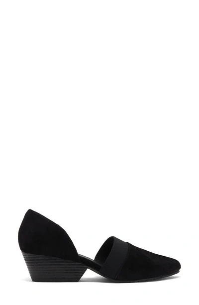 Eileen Fisher Hallo Womens Knit Stretch Wedge Heels In Black