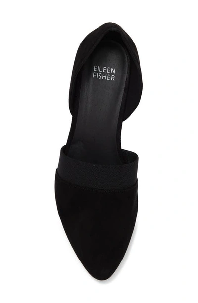 Eileen Fisher Hallo Womens Knit Stretch Wedge Heels In Black