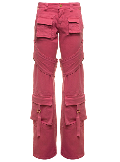 Shop Blumarine Pink Cargo Denim Jeans  Woman