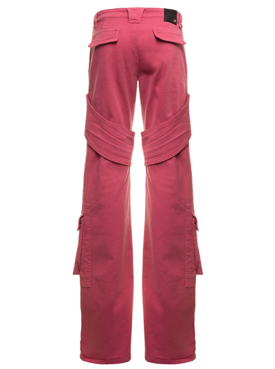 Shop Blumarine Pink Cargo Denim Jeans  Woman