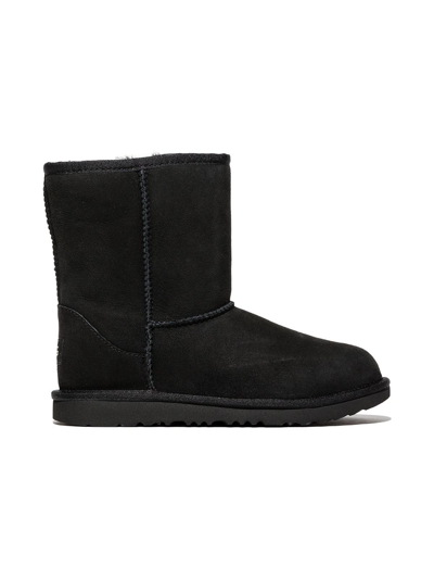 Ugg Teen Classic Short Ii Shearling Boots In 黑色