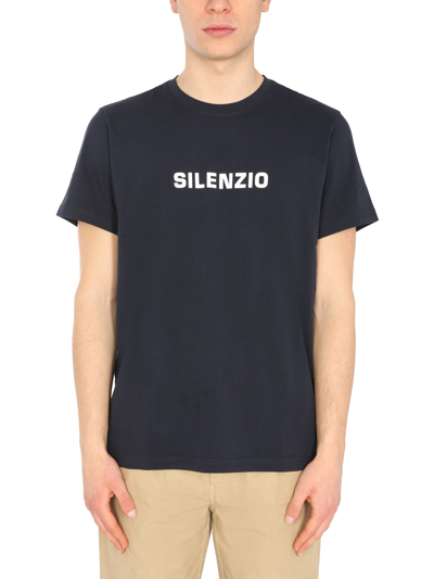 Shop Aspesi "silence" T-shirt In Blue