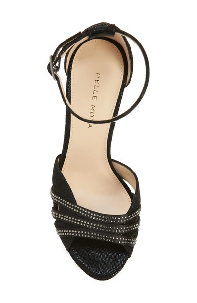 Shop Pelle Moda Olwyn Ankle Strap Platform Sandal In Black