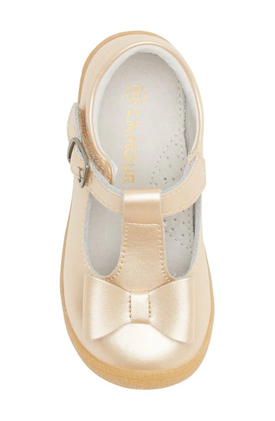 Shop L'amour Emma Bow Mary Jane In Champagne